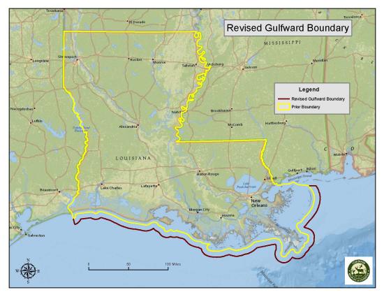 Revised Louisiana Gulfward Boundary